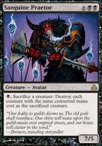 Sanguine Praetor (Guildpact) Medium Play Foil