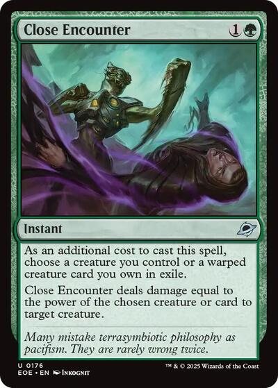 Close Encounter (Edge of Eternities) Light Play Foil