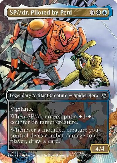 SP/dr, Piloted by Peni (Borderless) (Marvel's Spider-Man) Light Play Foil