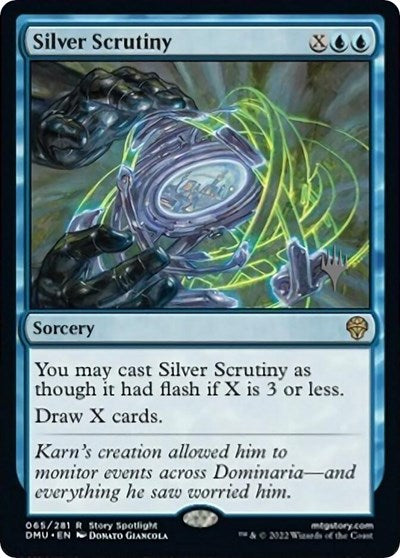 Silver Scrutiny (Promo Pack: Dominaria United) Light Play Foil