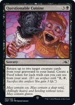 Questionable Cuisine (Unfinity) Light Play Foil