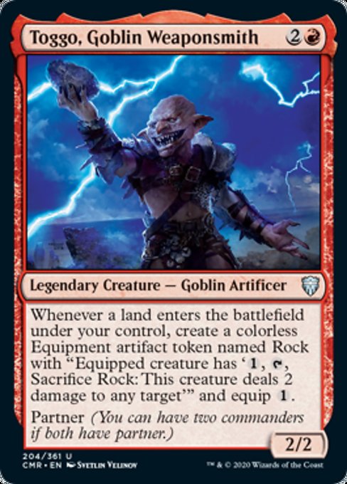 Toggo, Goblin Weaponsmith (Commander Legends) Near Mint Foil