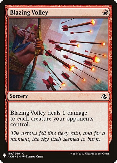 Blazing Volley (Mystery Booster) Light Play