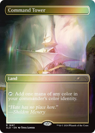 Command Tower (1697) (Rainbow Foil) (Secret Lair) Light Play Foil