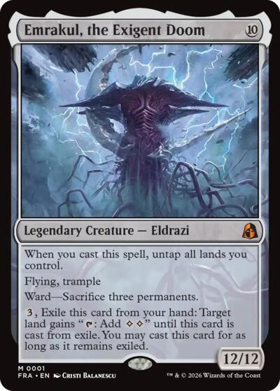 MTG/英語/ウラモグ/コジレッグ/エムラクール/エルドラージ/FOIL/NM Emrakul, the Exigent Doom | MTG Cards | Journey's End Games