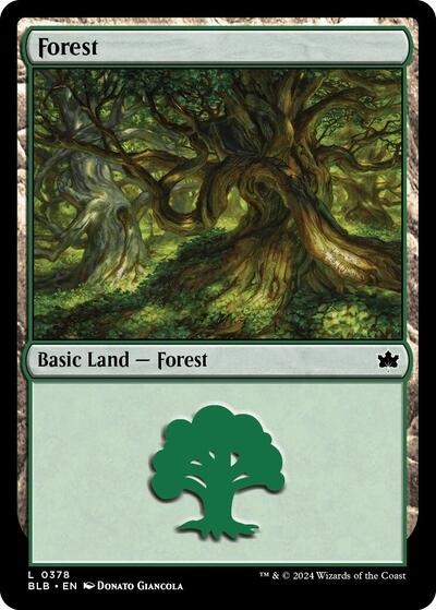Forest (0378) (Bloomburrow) Light Play Foil