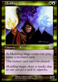 Meddling Mage (Planeshift) Medium Play Foil