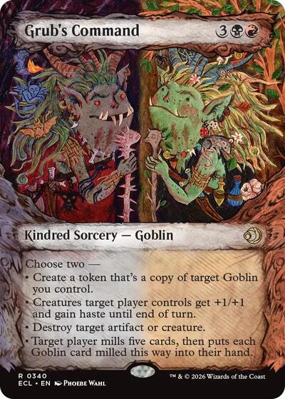 Grub's Command (Showcase) (Lorwyn Eclipsed) Light Play