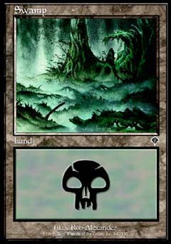 Swamp (340) (Invasion) Heavy Play