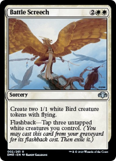 Battle Screech (Dominaria Remastered) Light Play Foil