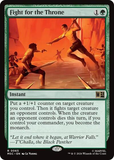 Fight for the Throne (Surge Foil) (Commander: Marvel Super Heroes) Near Mint Foil