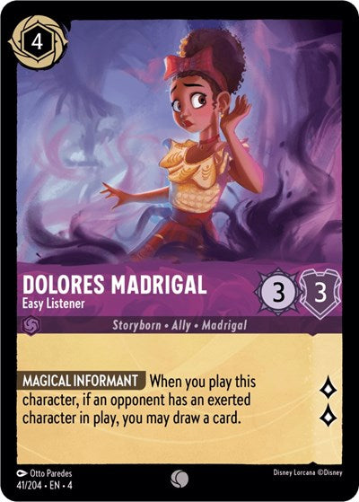 Dolores Madrigal - Easy Listener (Ursula's Return) Near Mint Cold Foil