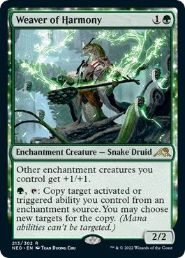 Weaver of Harmony (Kamigawa: Neon Dynasty) Medium Play Foil