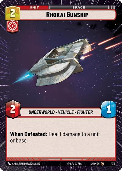 Rhokai Gunship (Hyperspace) (Shadows of the Galaxy) Near Mint Foil