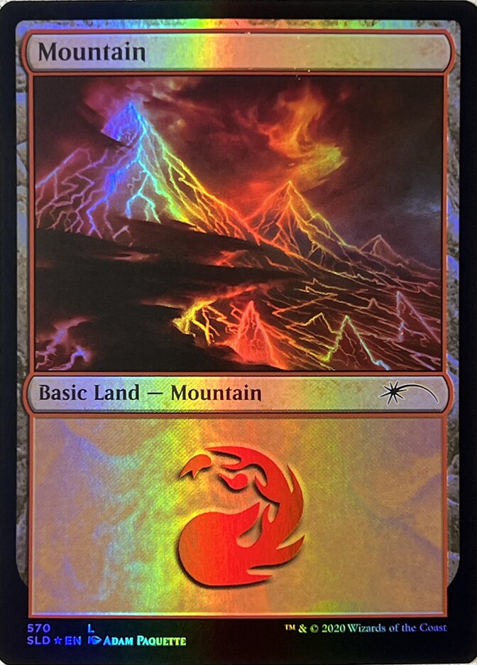 Mountain 570 (Secret Lair) Light Play Foil