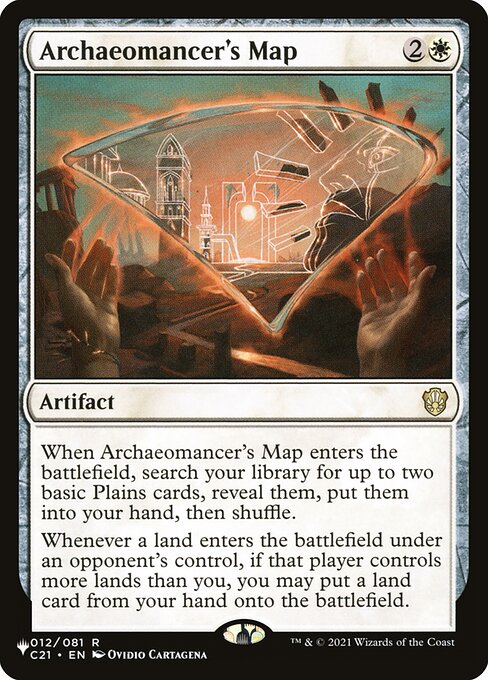 Archaeomancer's Map (The List) Damaged / Poor