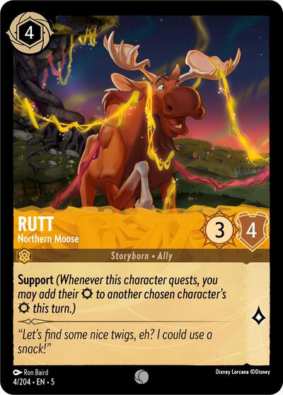 Rutt - Northern Moose (Shimmering Skies) Near Mint Cold Foil