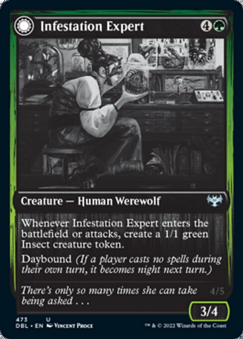 Infestation Expert / Infested Werewolf (Innistrad: Double Feature) Light Play