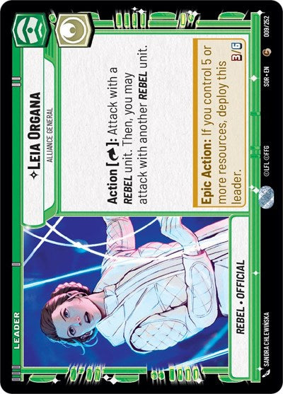 Leia Organa Alliance General (Spark of Rebellion) Near Mint