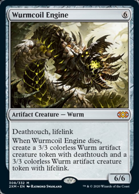 Wurmcoil Engine (Double Masters) Light Play Foil