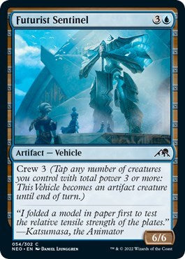 Futurist Sentinel (Kamigawa: Neon Dynasty) Light Play Foil