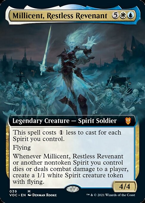 Millicent, Restless Revenant (Extended Art) (Commander 2021 Crimson Vow) Near Mint