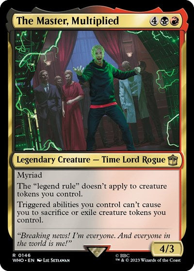 The Master, Multiplied (Universes Beyond: Doctor Who) Light Play Foil