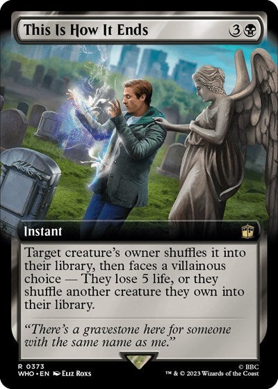 This Is How It Ends (Extended Art) (Universes Beyond: Doctor Who) Light Play Foil