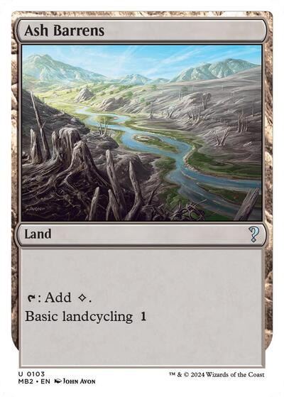 Ash Barrens (White Border) (Mystery Booster 2) Near Mint