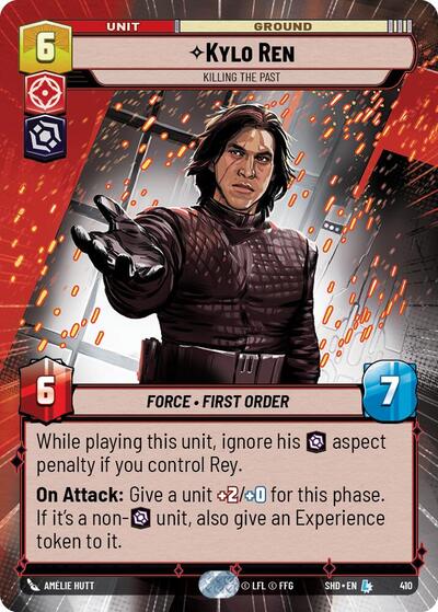 Kylo Ren Killing the Past (Hyperspace) (Shadows of the Galaxy) Near Mint Foil