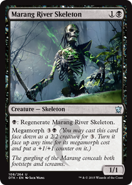 Marang River Skeleton (Dragons of Tarkir) Damaged / Poor