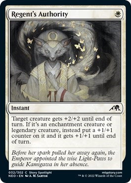 Regent's Authority (Kamigawa: Neon Dynasty) Light Play Foil