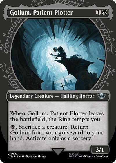 Gollum, Patient Plotter (Showcase) (Surge Foil) (Universes Beyond: The Lord of the Rings: Tales of Middle-earth) Near Mint Foil