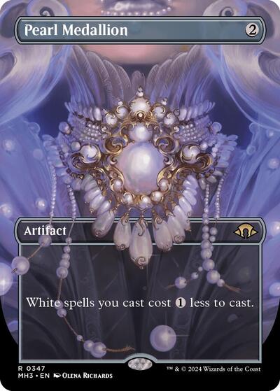 Pearl Medallion (Borderless) (Modern Horizons 3) Light Play Foil