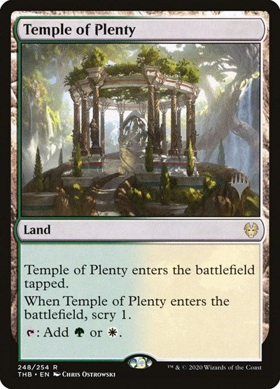 Temple of Plenty (Promo Pack: Theros Beyond Death) Near Mint Foil