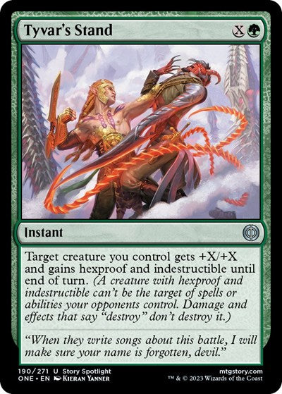 Tyvar's Stand (Phyrexia: All Will Be One) Medium Play Foil