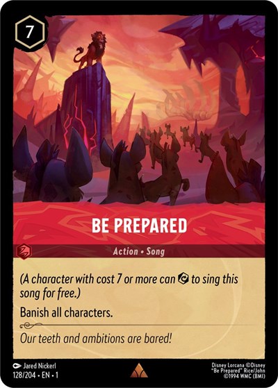 Be Prepared (The First Chapter) Near Mint Cold Foil