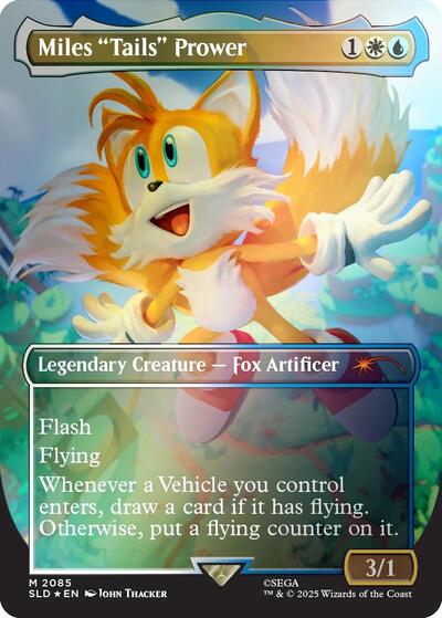 Miles Tails Prower (Rainbow Foil) (Secret Lair) Near Mint Foil