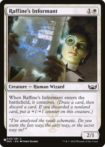 Raffine's Informant (The List) Light Play