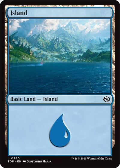 Island (0280) (Tarkir: Dragonstorm) Near Mint Foil