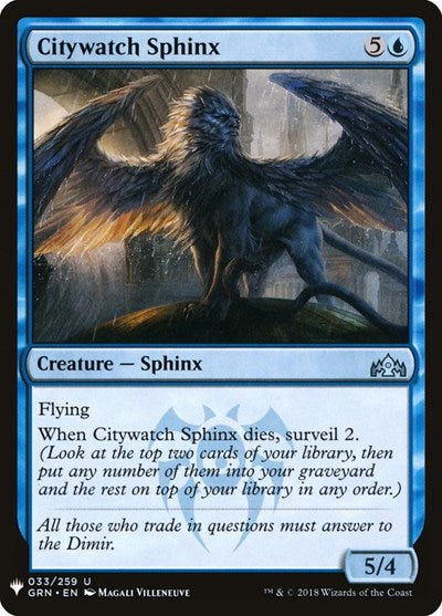 Citywatch Sphinx (Mystery Booster) Near Mint