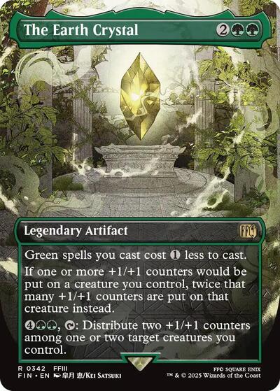 The Earth Crystal (Borderless) (Universes Beyond: FINAL FANTASY) Near Mint Foil