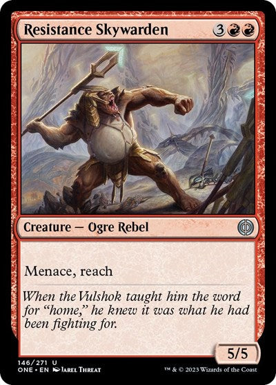 Resistance Skywarden (Phyrexia: All Will Be One) Light Play Foil