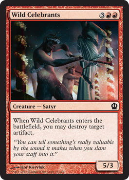 Wild Celebrants (Theros) Light Play Foil