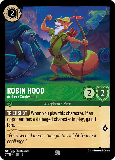 Robin Hood - Archery Contestant (Shimmering Skies) Near Mint