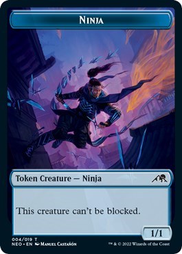 Ninja Token (Kamigawa: Neon Dynasty) Medium Play
