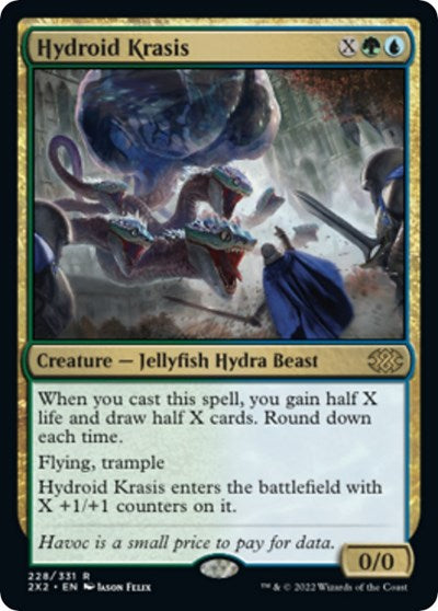 Hydroid Krasis (Double Masters 2022) Heavy Play Foil