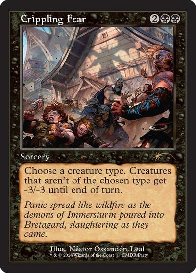 Crippling Fear (Retro Frame) (Promos: WPN and Gateway) Light Play Foil
