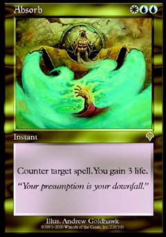 Absorb (Invasion) Medium Play Foil