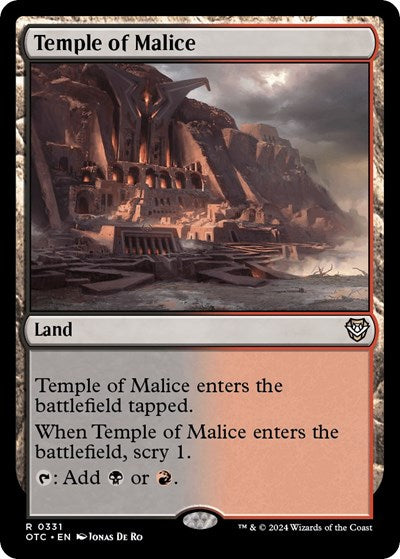 Temple of Malice (Commander: Outlaws of Thunder Junction) Near Mint